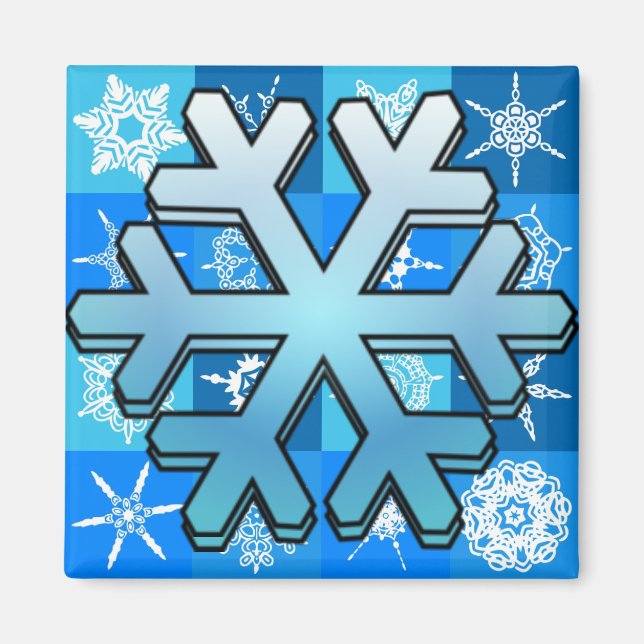 Imán Snowflakes Magnet (Frente)