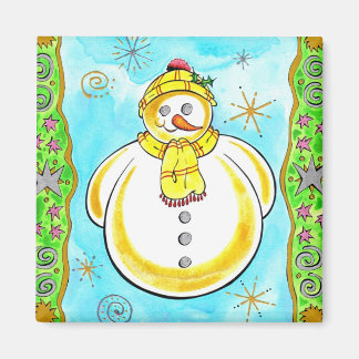 Imán Snowman