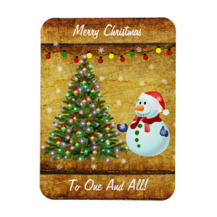 Imán Snowman, árbol de Navidad