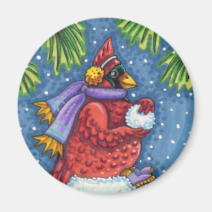 IMÁN SNOWMAN BODYGUARD, NAVIDADES CARDINAL REDBIRD