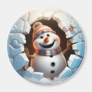 Imán Snowman de 3D