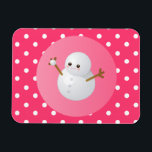 Imán Snowman Magnet<br><div class="desc">¡Gracias por su interés en Sweet Tooth Design Studio! Por favor, siéntase libre de contactarme si tiene alguna pregunta, si desea cambios en los colores del diseño, o si necesita una pieza de coordinación que no ve publicada en mi tienda. Envíame un correo electrónico a sweettoothstudio@gmail.com con su solicitud y...</div>