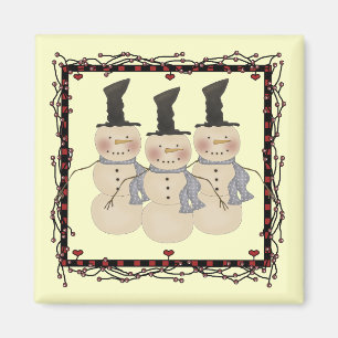 Imán Snowman-Trio