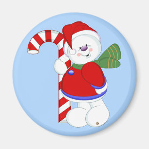 Imán Snowman y Candycane