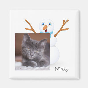 Imán Snowman y Personalizable Kitty