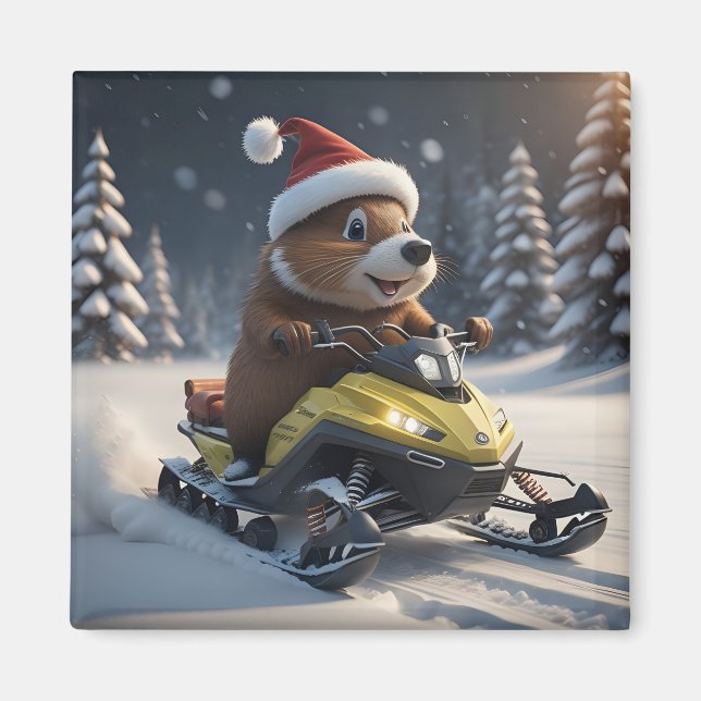 Imán Snowmobile Magnet (Frente)