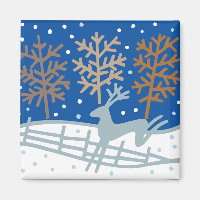 Imán Snowowley Reindeer Magnet (Frente)