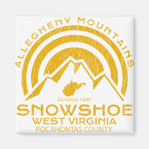 Imán Snowshoe Virginia Occidental