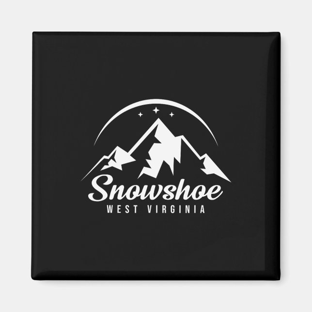 Imán Snowshoe West Virginia Ski Resort Esquí Snowboard (Frente)