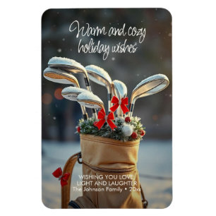 Imán Snowy Golf Winter Season Wiers