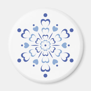 Imán Snowy Heartburst