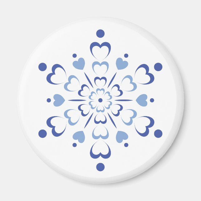Imán Snowy Heartburst (Frente)