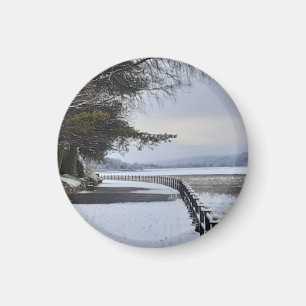 Imán Snowy Morning Magnet