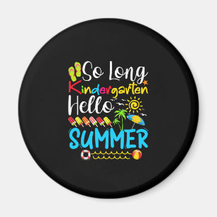 Imán So Long Kindergarten Grado Hello Summer