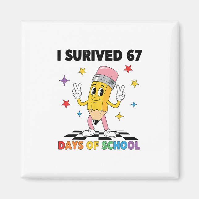 Imán Sobreviví 67 Días De Colegio Seis Siete Meme Para  (Frente)
