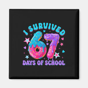 Imán Sobreviví 67 Días De Donut De Escuela Niño Niña T