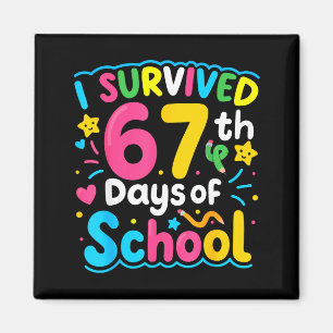 Imán Sobreviví 67 Días De Escuela Divertido 67 Meme Est