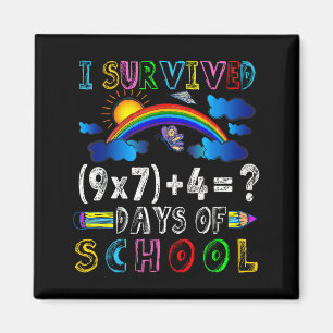 Imán Sobreviví 67 Días De Escuela Divertido 67 Meme Mat