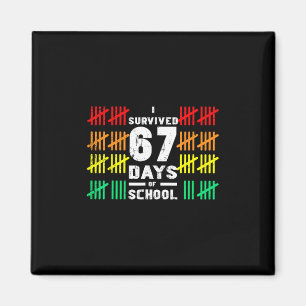 Imán Sobreviví 67 Días De Escuela Divertido 67 Meme Niñ