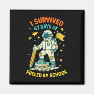 Imán Sobreviví 67 Días De Escuela Divertido Estudio Fra