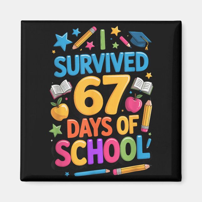 Imán Sobreviví 67 Días De Escuela Estudiante Profesor D (Frente)