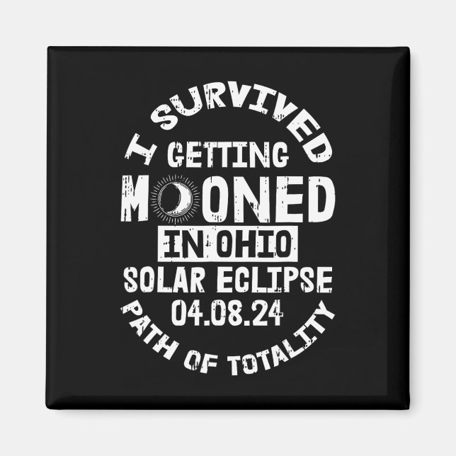 Imán Sobrevivido Que Se Mueve En El Eclipse Solar De Oh (Frente)