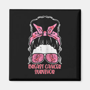 Imán Sobreviviente de cáncer de mama Hairbun Cáncer de 