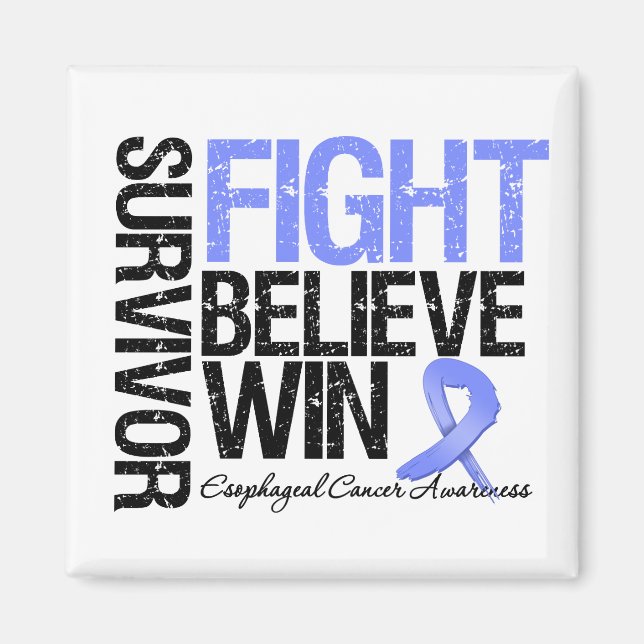 Imán Sobreviviente de cáncer esofágico lucha creencia W (Frente)