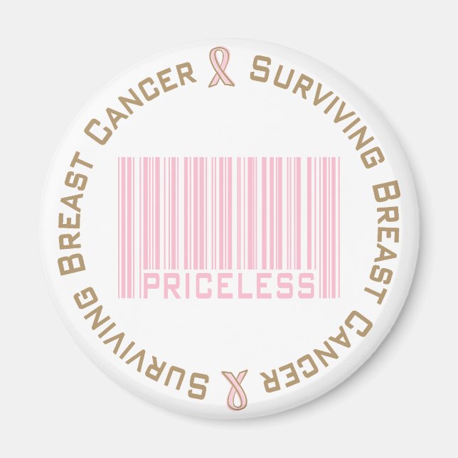 Imán Sobrevivir al cáncer de mama sin precio (Frente)