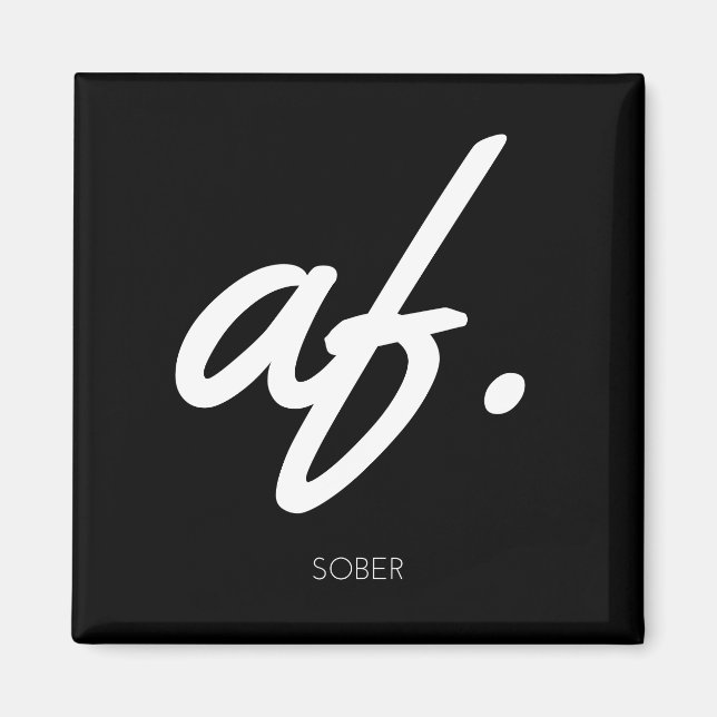 Imán Sobrio AF - Sober regalo Hombres Mujeres (Frente)