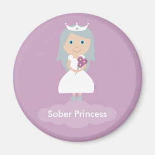 Imán sobrio de la princesa de la lila