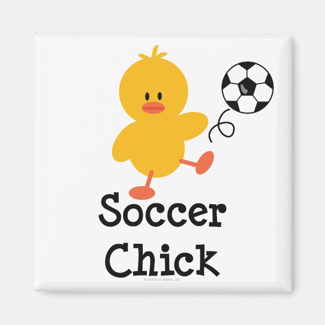 Imán Soccer Chick Magnet (Frente)