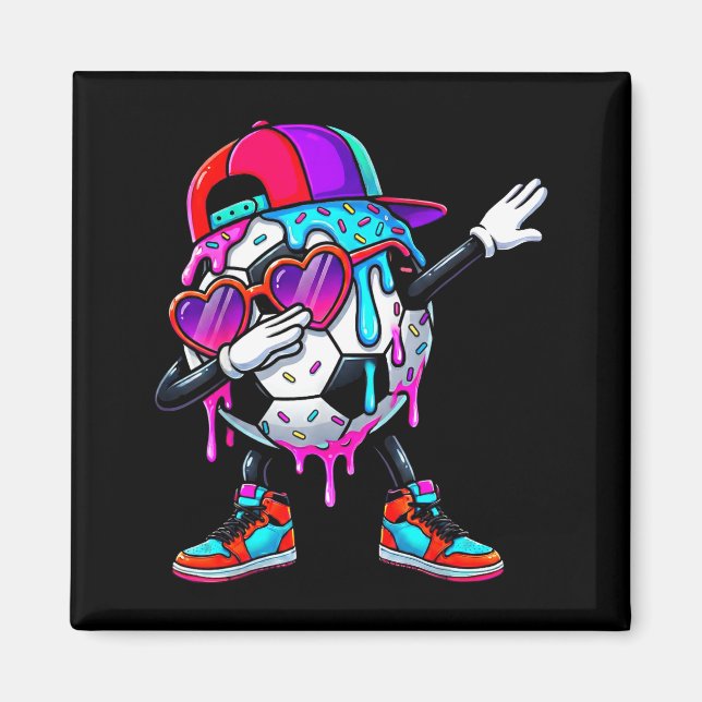 Imán Soccer Ice Cream Drip Dabbing Sprinkles Srts Boys  (Frente)