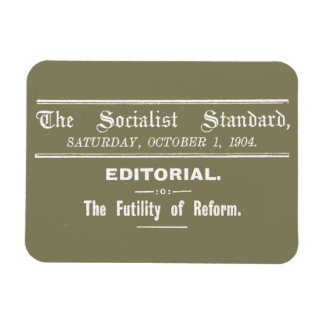 Imán Socialist Standard 1904 Octubre Editorial beige