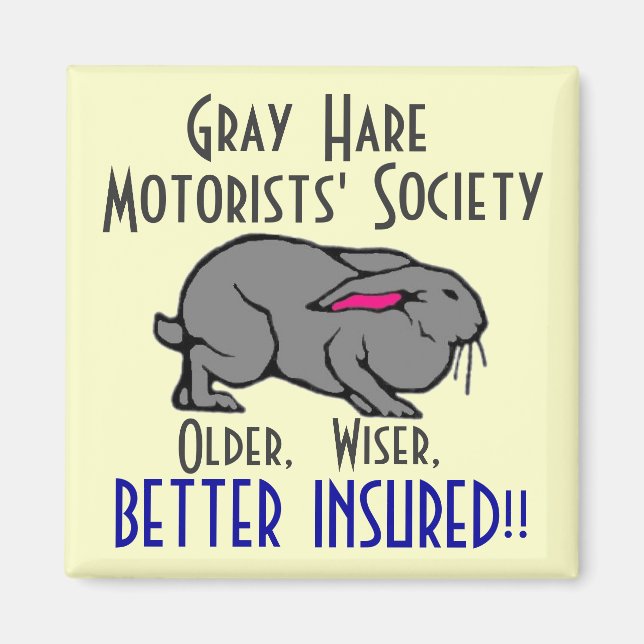 Imán Sociedad de Motoristas del Gray Hare (Frente)