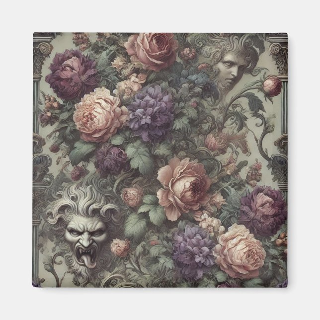 Imán Sociedades secretas florecen en espirales - gótico (Frente)