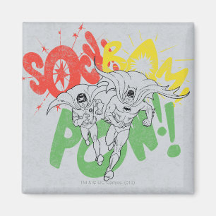Imán SOCK BAM POW Batman y Robin