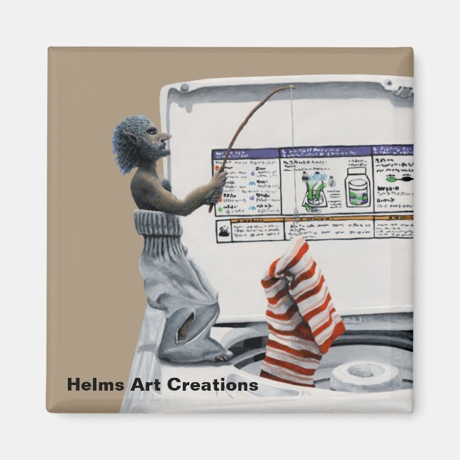 Imán Sock Criminal Pescador Ladrón De Fantasía Magnet (Frente)