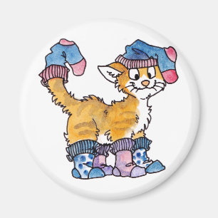 Imán Sock Kitty Magnet