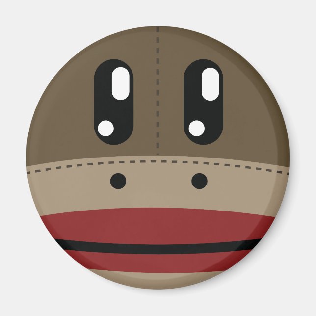 Imán Sock Monkey Face Products (Frente)