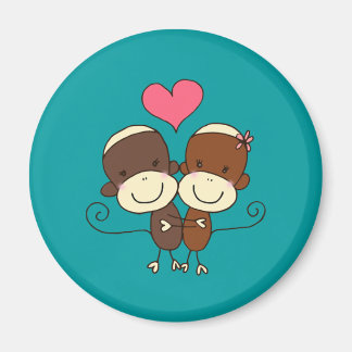 Imán Sock Monkey Hugz Magnets