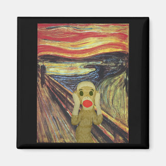Imán Sock Monkey Scream