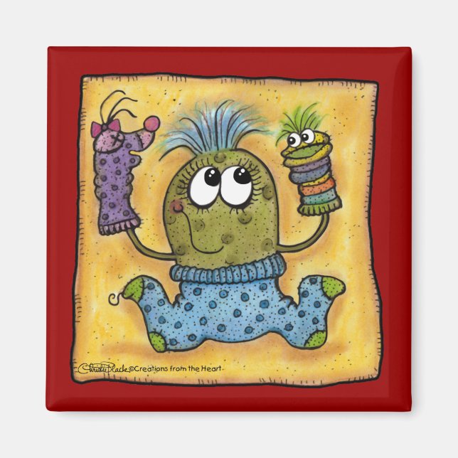 Imán Sock Puppet Fun (Frente)