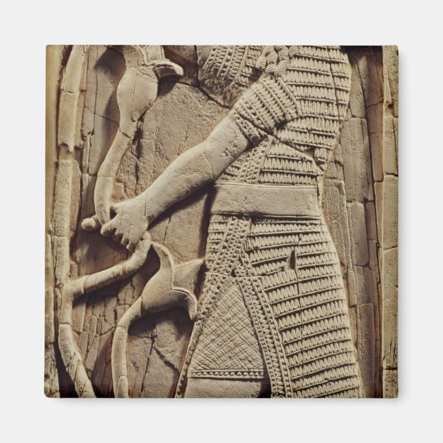 Imán Socorro que representa a un guerrero (Frente)