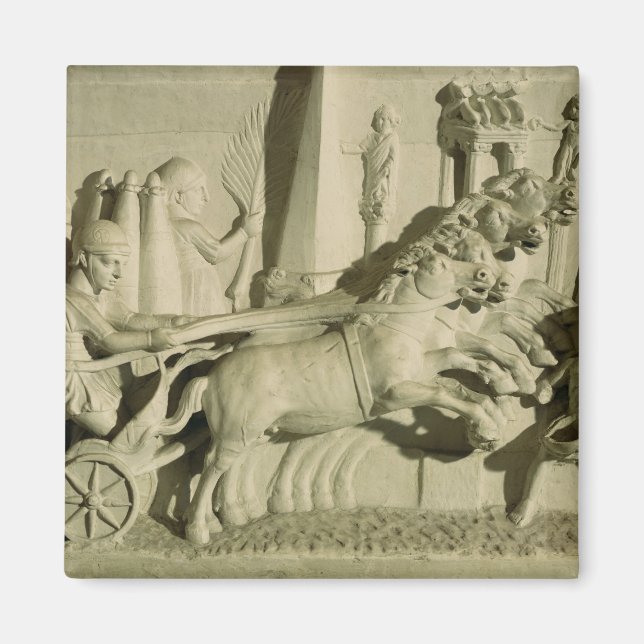 Imán Socorro representando una carrera de carros (Frente)