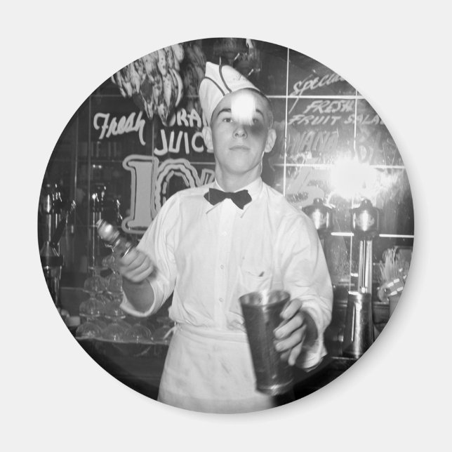 Imán Soda Jerk, años 30 (Frente)