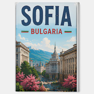 Imán 🧲 Sofia Bulgaria Catedral Recuerdo de Viaje Memor