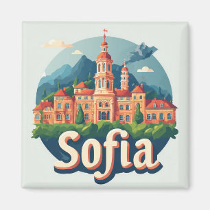 Imán Sofia Bulgaria Ciudad Viaje Regalo Memoria 🗺️