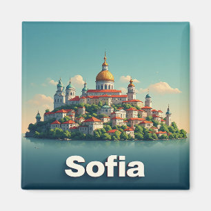 Imán 🧲 Sofia Bulgaria Destino Recuerdo Para Casa 🏠