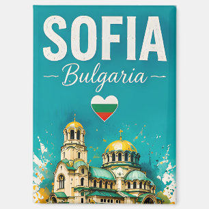 Imán 🧲 Sofía Bulgaria Diseño de recuerdo de viaje mode